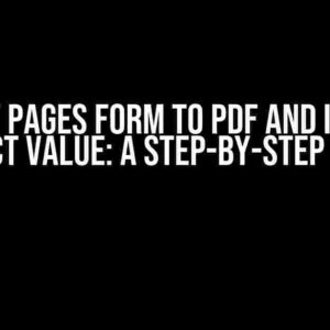 Export Pages Form to PDF and Include Select Value: A Step-by-Step Guide