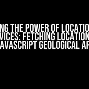 Unlocking the Power of Location-Based Services: Fetching Location Via JavaScript Geological API